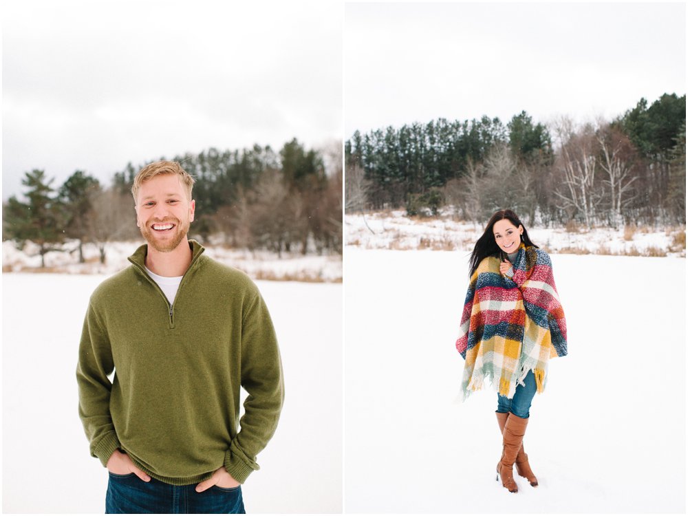 Duluth, Minnesota Snowy Winter Engagement Session