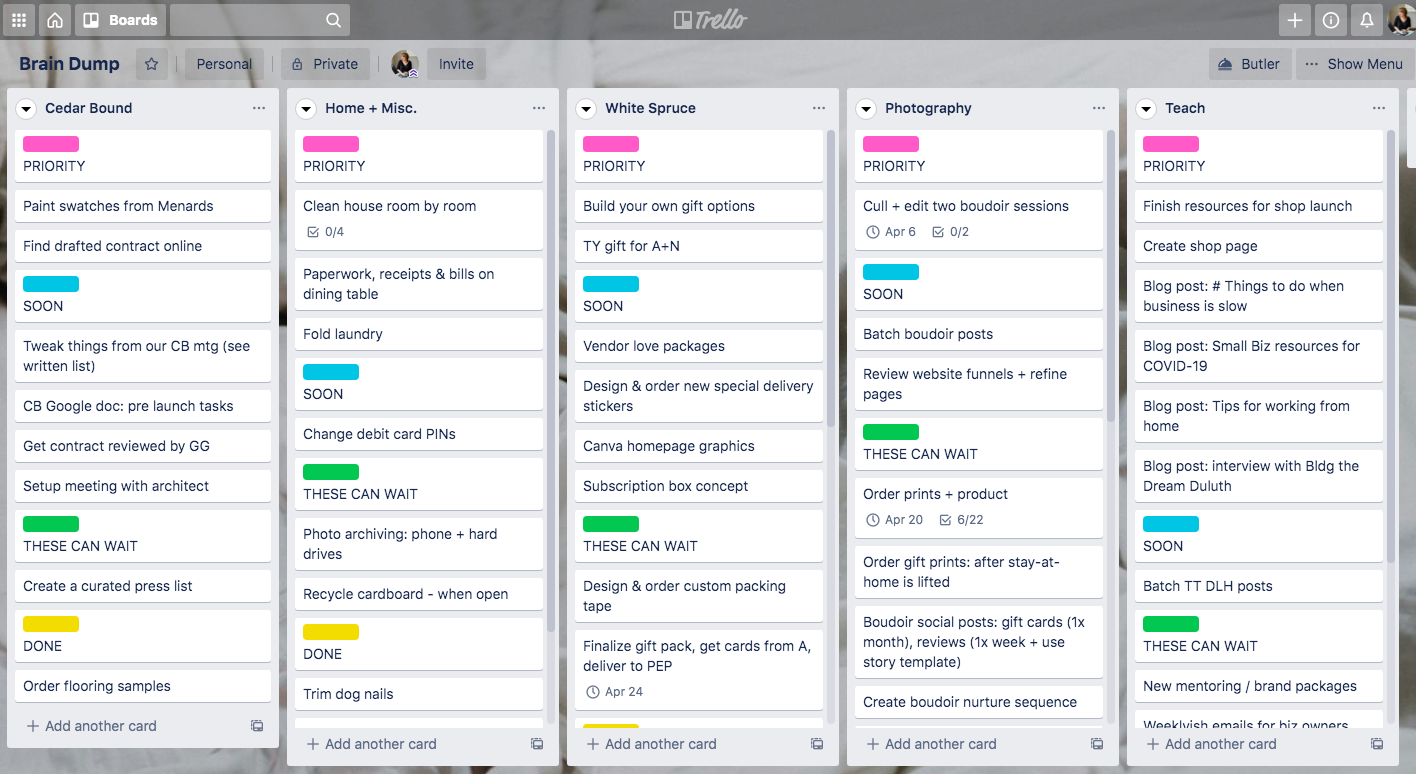 trello board